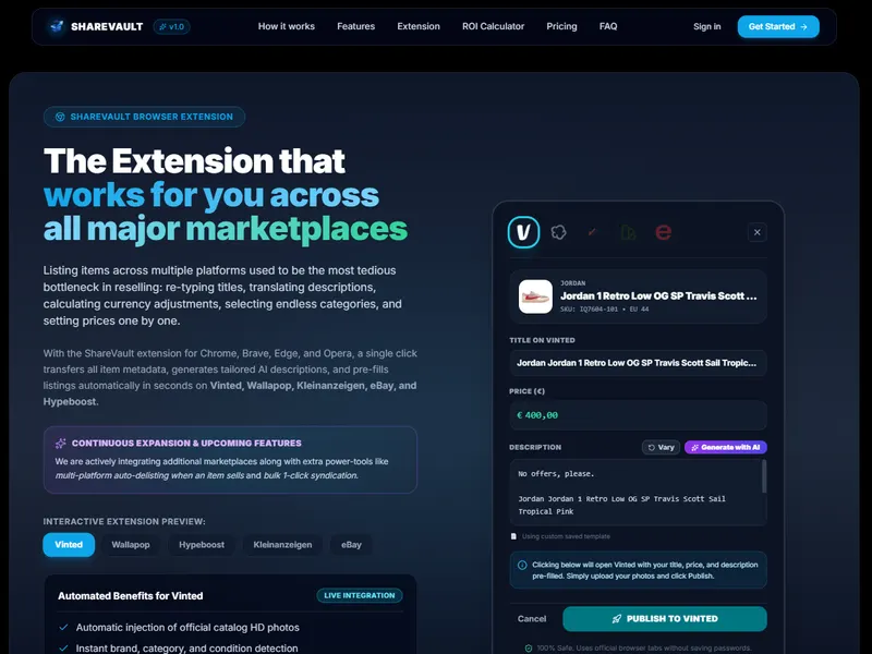 Herramienta de ShareVault